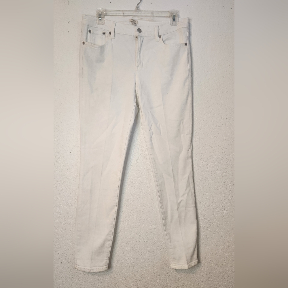 J. Crew Factory White‎ Skinny Jean in Signature Stretch, Size 28x28